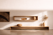 The Art of Staggered Floating Shelves