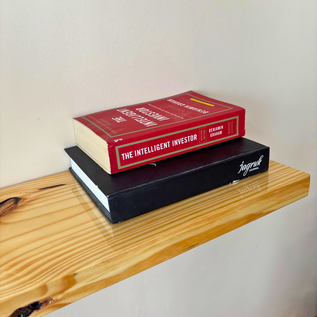 Prism – Solid Wood Floating Shelf | Clear Natural | High Gloss Finish | 9in Deep | 35mm Thick
