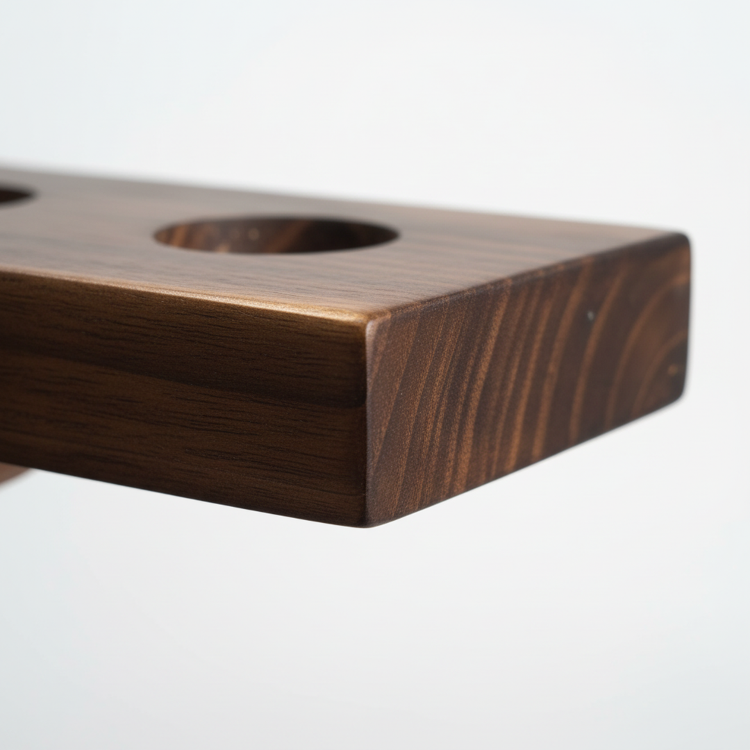 Solid Wood Hydroponic Wall Planter Set – Classic Walnut| Linea Series by ILNOR