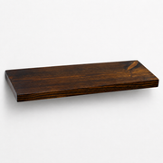 Prism – Solid Wood Floating Shelf | Classic Walnut | Matt Finish | 9in Deep | 35mm Thick
