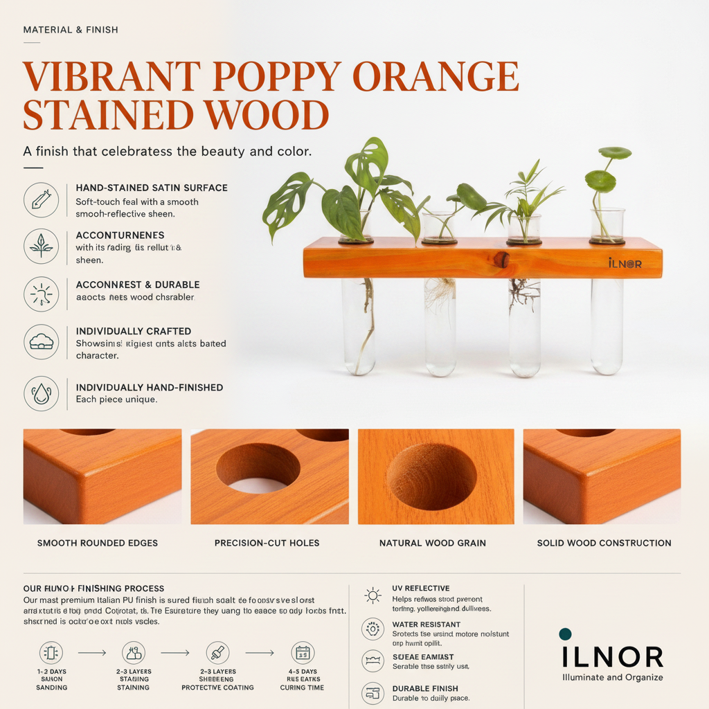 Linea 4 Poppy Orange — Material & Finish